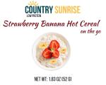 Country Sunrise Strawberry Banana Hot Cereal on the go CUP-52g