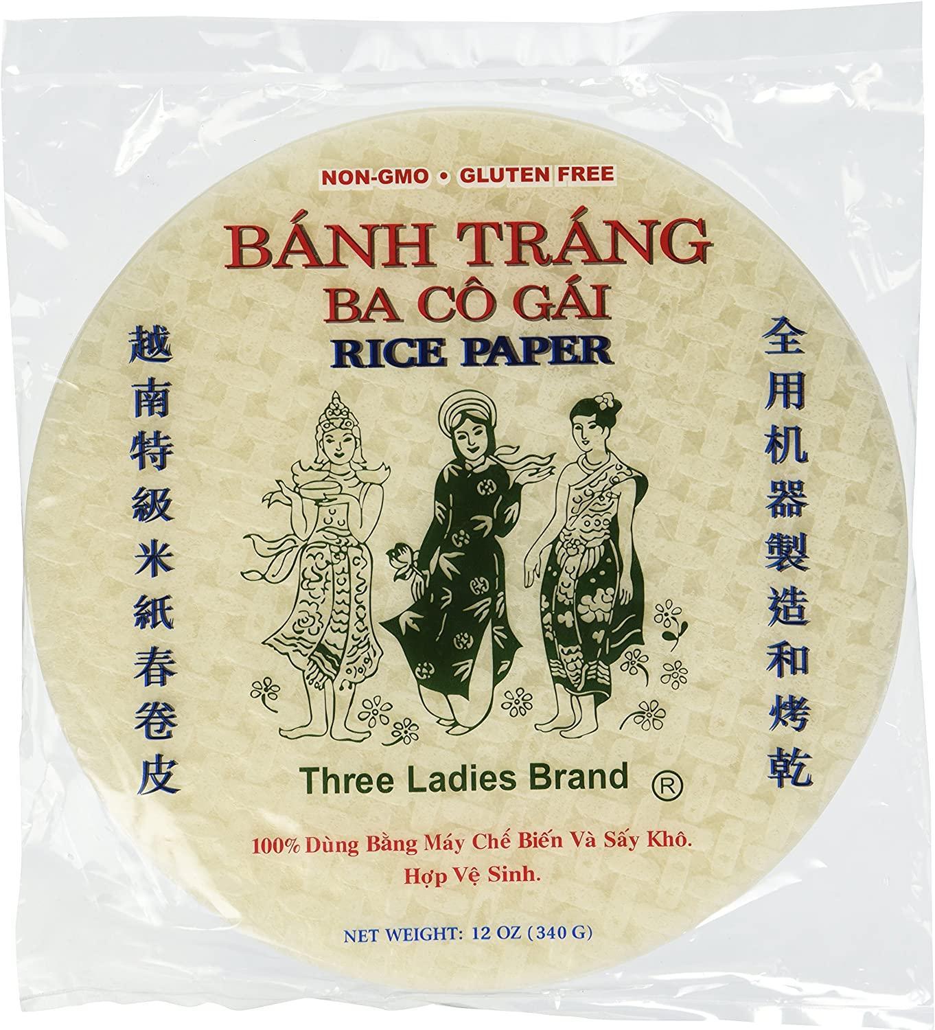 Three Ladies Spring Roll Rice Paper Wrappers