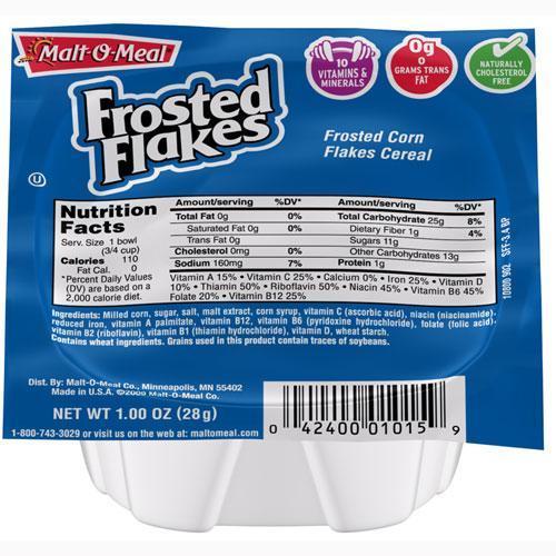 Malt-O-Meal FROSTED FLAKES Cereal