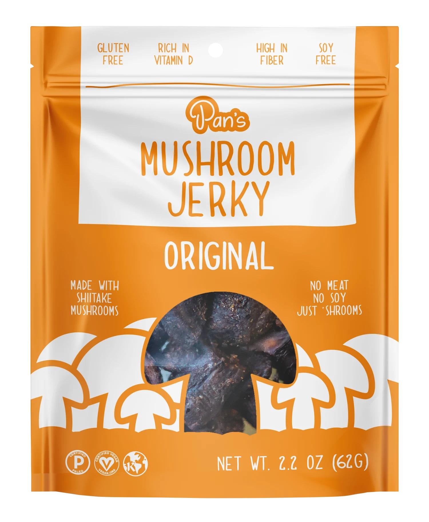 Pan's Mushroom Jerky Original 2.2oz PKU Perspectives