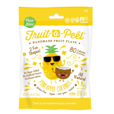 Fruit-a-Peel Pineapple Coconut Fruit Flats-.84oz
