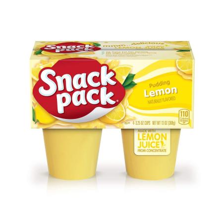 Snack Pack Lemon Pudding Cups-case of 12/3.5oz*