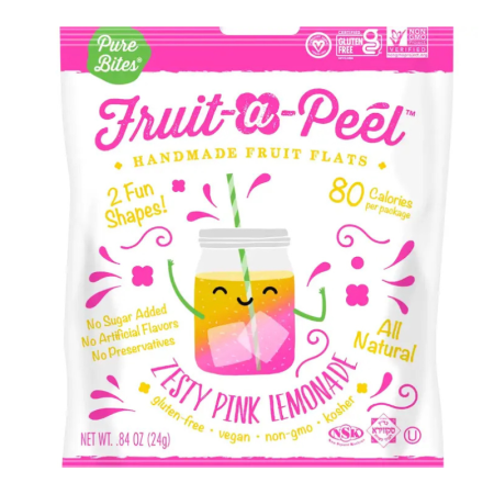 Fruit-a-Peel Fun Zesty Pink Lemonade Fruit Flats-.84oz