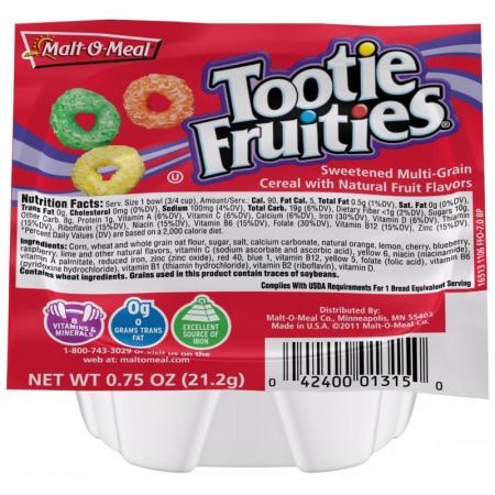Malt-O-Meal Tootie Fruities Cereal Bowl