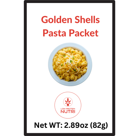 Low Protein Nutri Golden Shells Pasta Packet- 2.89oz