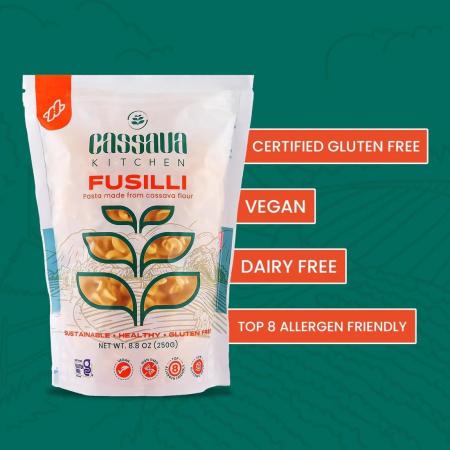 Cassava Kitchen Fusilli Pasta-250g