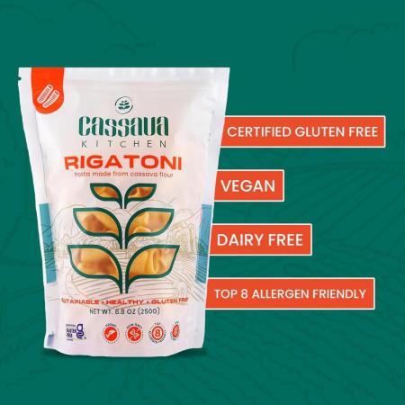 Cassava Kitchen RIGATONI Pasta-250g