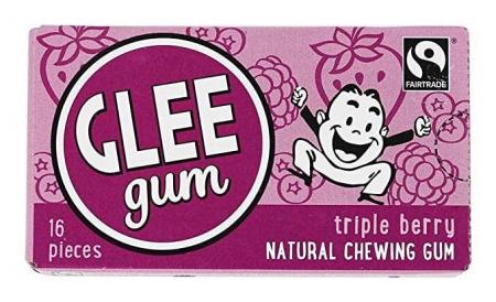 All Natural Glee Triple Berry Chewing Gum Box