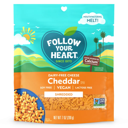 Follow Your Heart Cheddar Cheese Shreds