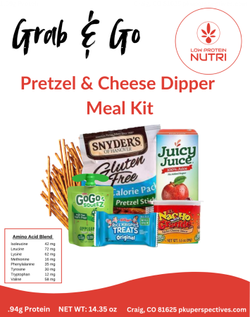 Low Protein Nutri Grab & Go Pretzel & Cheese Dipper Meal Kit