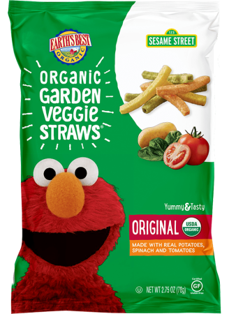 Earth's Best  Garden Veggie Straws, 2.75 Oz/Case 6*