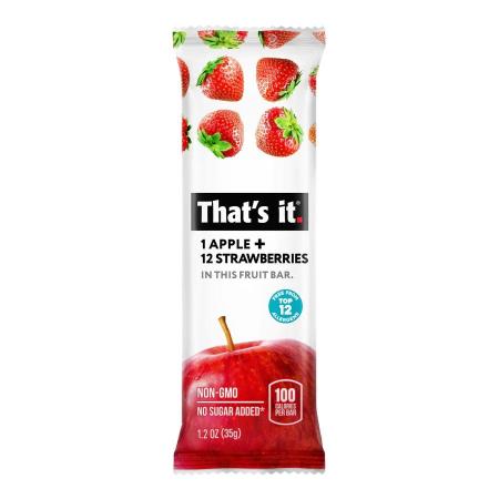 That's It Fruit Bar Apple And Strawberry