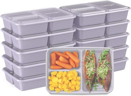 Meal Prep 3-Compartment Containers (Drop Ship)