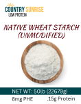 NATIVE WHEAT STARCH (unmodified)/ 50lb Bag