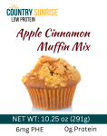 Country Sunrise Apple Cinnamon Muffin Mix BAG- 10.25oz