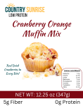 Country Sunrise Cranberry-Orange Muffin Mix BAG- 12.25oz