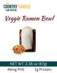 Country Sunrise Veggie Ramen Pasta on the go Bowl- 2.54oz
