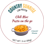 Country Sunrise Chili Mac Pasta on the go BOWL- 3.0oz