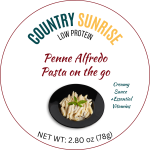 Country Sunrise Penne Alfredo on the go BOWL- 2.8oz