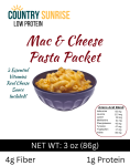 Country Sunrise Mac & Cheese Pasta PACKET - 3.0 oz