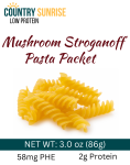 Country Sunrise Mushroom Stroganoff Pasta PACKET- 3.0 oz