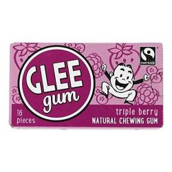 All Natural Glee Triple Berry Chewing Gum Box