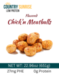 Country Sunrise Chick'n (Flavored) MEATBALLS - 22.96oz