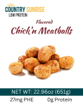 Country Sunrise Chick'n (Flavored) MEATBALLS - 13.12oz