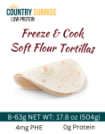 Country Sunrise Freeze & Bake Soft Flour Tortillas- 17.08oz