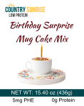 Country Sunrise Birthday Surprise Mug Cake