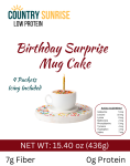 Country Sunrise Birthday Surprise Mug Cake Mix BAG-4 Packets/109g