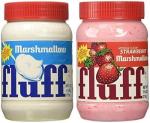 Marshmallow Fluff Traditional Baking Spread and Crème, Strawberry & Original- 2Pack/7.5oz