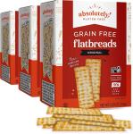 Absolutely Gluten Free Flatbread Crackers- Case of 3 (Drop Ship)