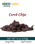 Country Sunrise Carob Chips (Sweetened) BAG- 6oz