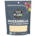 Good Planet Foods Mozzarella Style Olive Oil Cheese Shreds, 7 Ounce