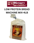 LOW PROTEIN BREAD MACHINE MIX-4lb