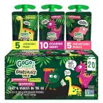 GoGo SqueeZe Fruit & Veggiez Variety Pack- 20pack (Drop Ship)