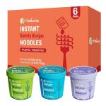 Hethstia Konjac Noodles Soup Cup Variety Flavor (Pho, Miso, Laksa), 6 Pack*