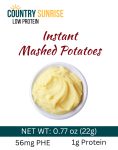 Country Sunrise Instant Mashed Potato PACKET- 0.77 oz